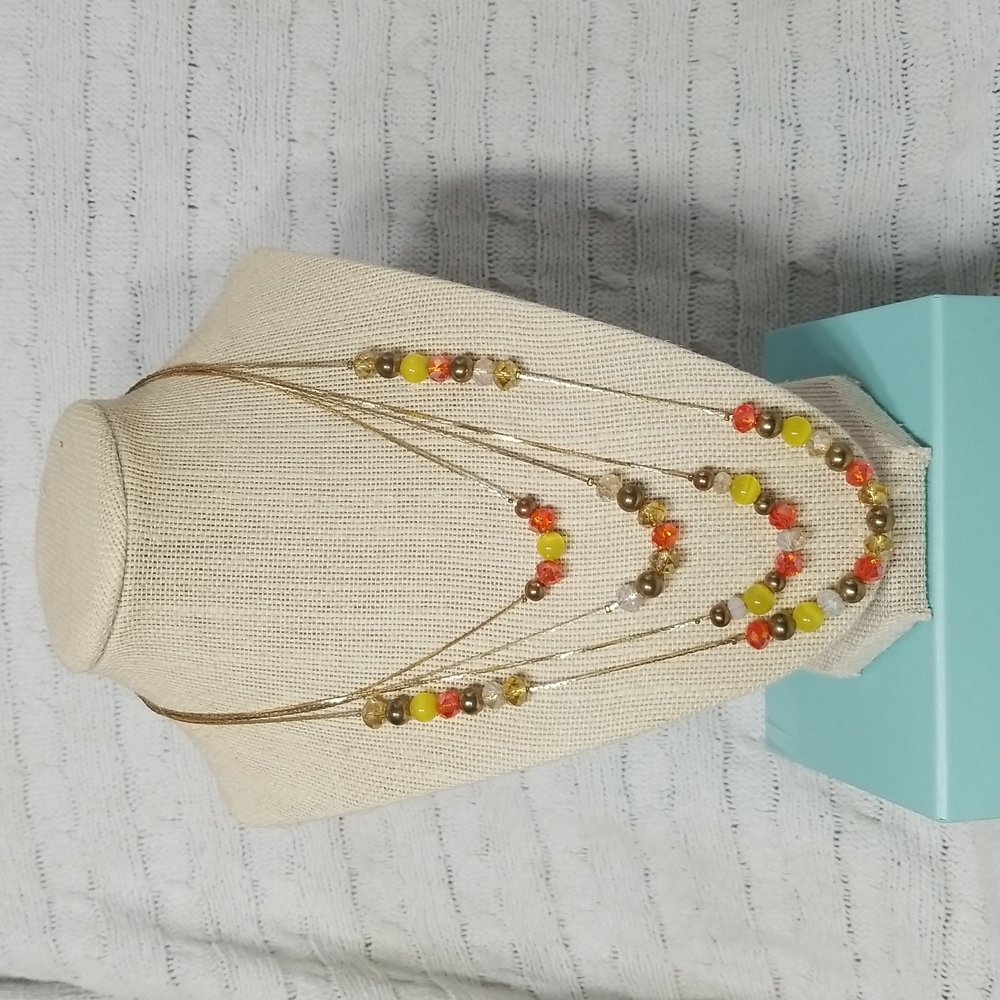 Multi Colored/ Strand Summer Necklace